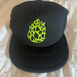 Alchemist Brewing Black Trucker Hat with hop